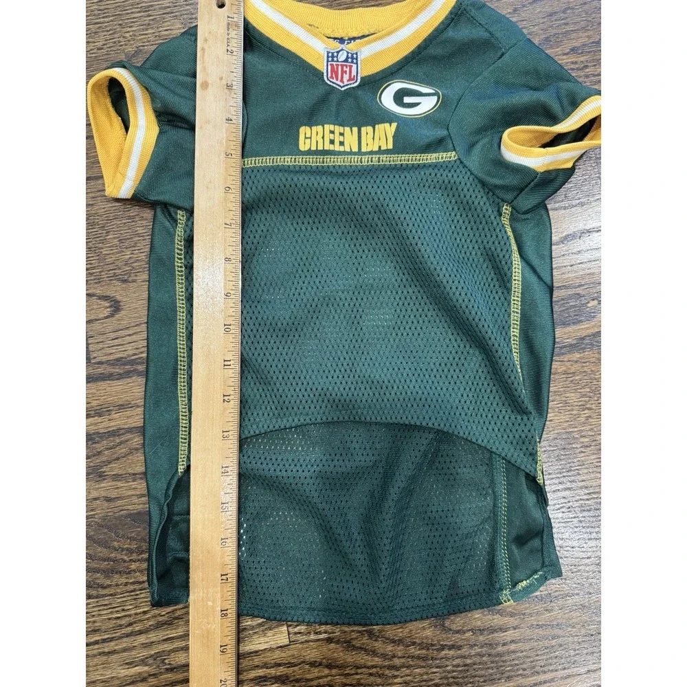 Pets First NFL Green Bay Packers Screen Printed‎ Mesh Dog Jersey - Green
